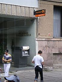 
The Central Jewish Bank-Centralinis Zydu Bankas-Swedbank-Machtas-manager
-zoological museum-pizza house-cash machine-Scandinavian   
    - - 