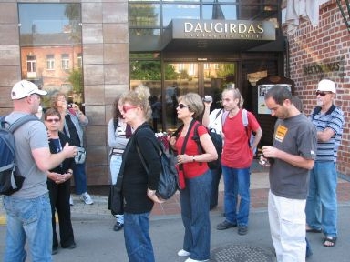 The Hotel-Daugirdas-The front-old/modern-by the river-Kaunas-Lithuania   
      