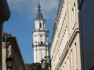 
The Rotuse-The old town hall-The buiding-Kaunas-Lithuania-close to the hotel-
market square-newly wed-At night    
         