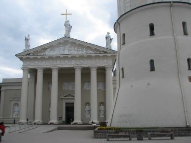 
The Cathedral-Vilnius-Lithuania-in front of the hotel-outside-inside 
       