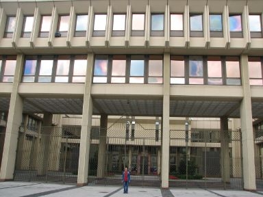 
The Parliament-Seimas-Vilnius-Lithuania-along the main avenue-141 members-gigantic building      
