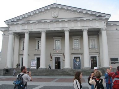 
The Old Town-Vilnius-Lithuania-Zydu Gatve-various buildings-A street in honour of the Jews-At night    
   
 